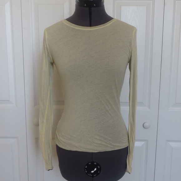 🔴CLEARANCE🔴 Size XS Cream and Brown Reversible Tee - Picture 1 of 2